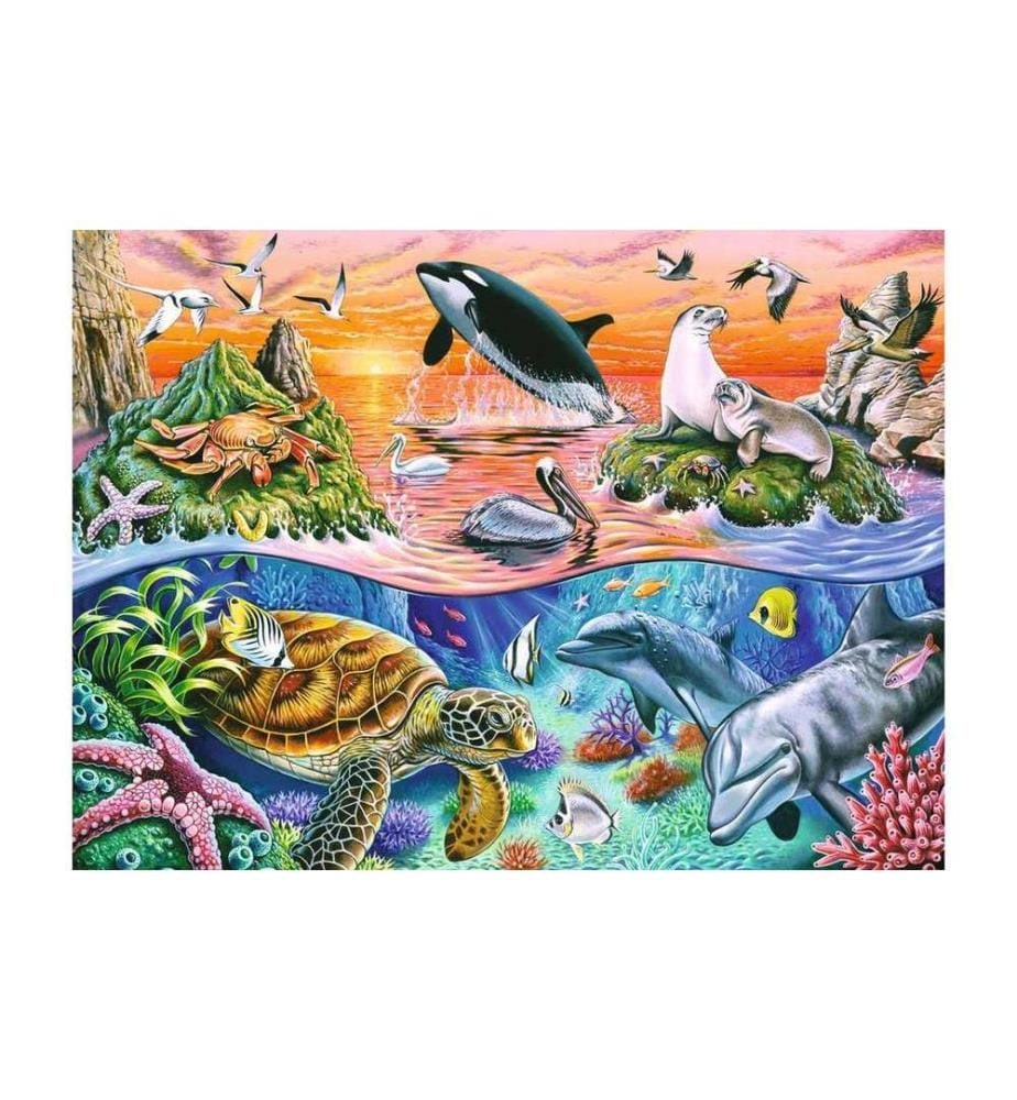 Ravensburger Puzzle Bunter Ozean 100 XXL Teile