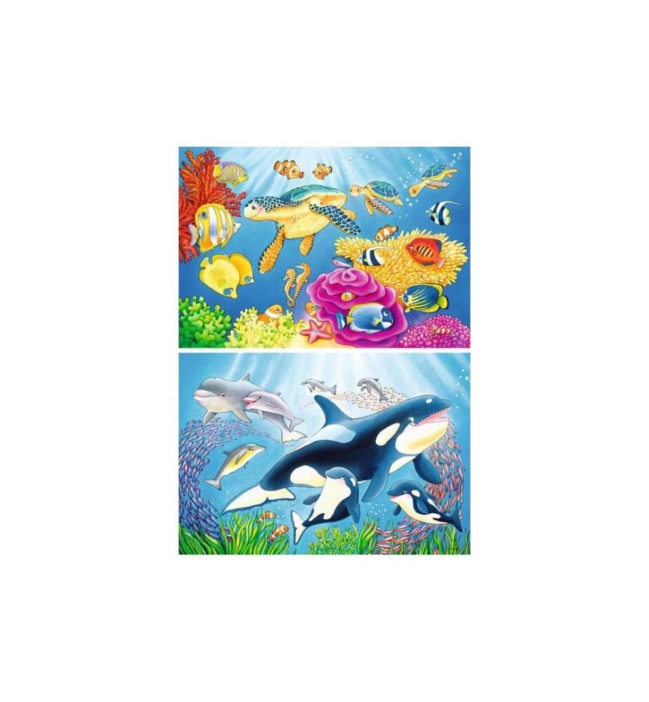 Ravensburger Puzzle Kunterbunte Unterwasserwelt 2 x 24 Teile