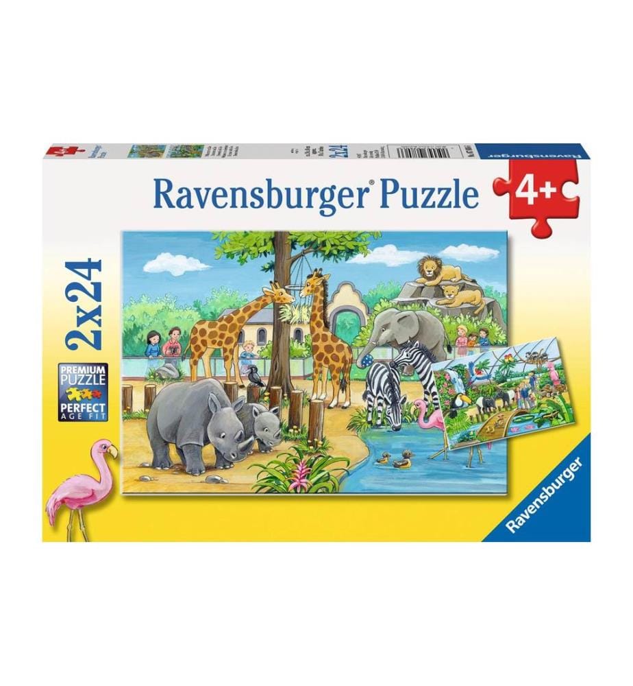 Ravensburger Puzzle Willkommen im Zoo 2 x 24 Teile