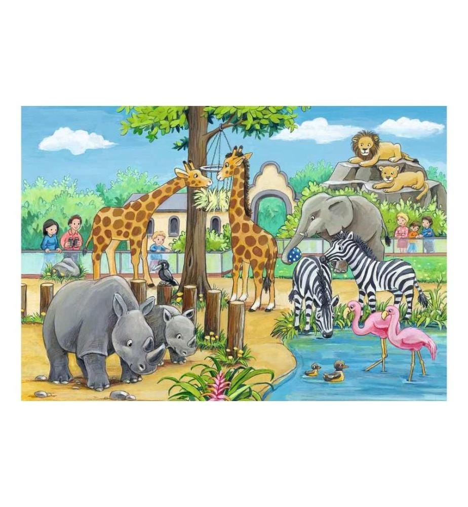 Ravensburger Puzzle Willkommen im Zoo 2 x 24 Teile