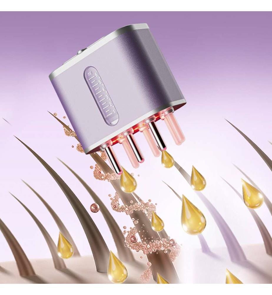 Applicatore di lozione/medicina per capelli con trattamento a luce rossa - Viola