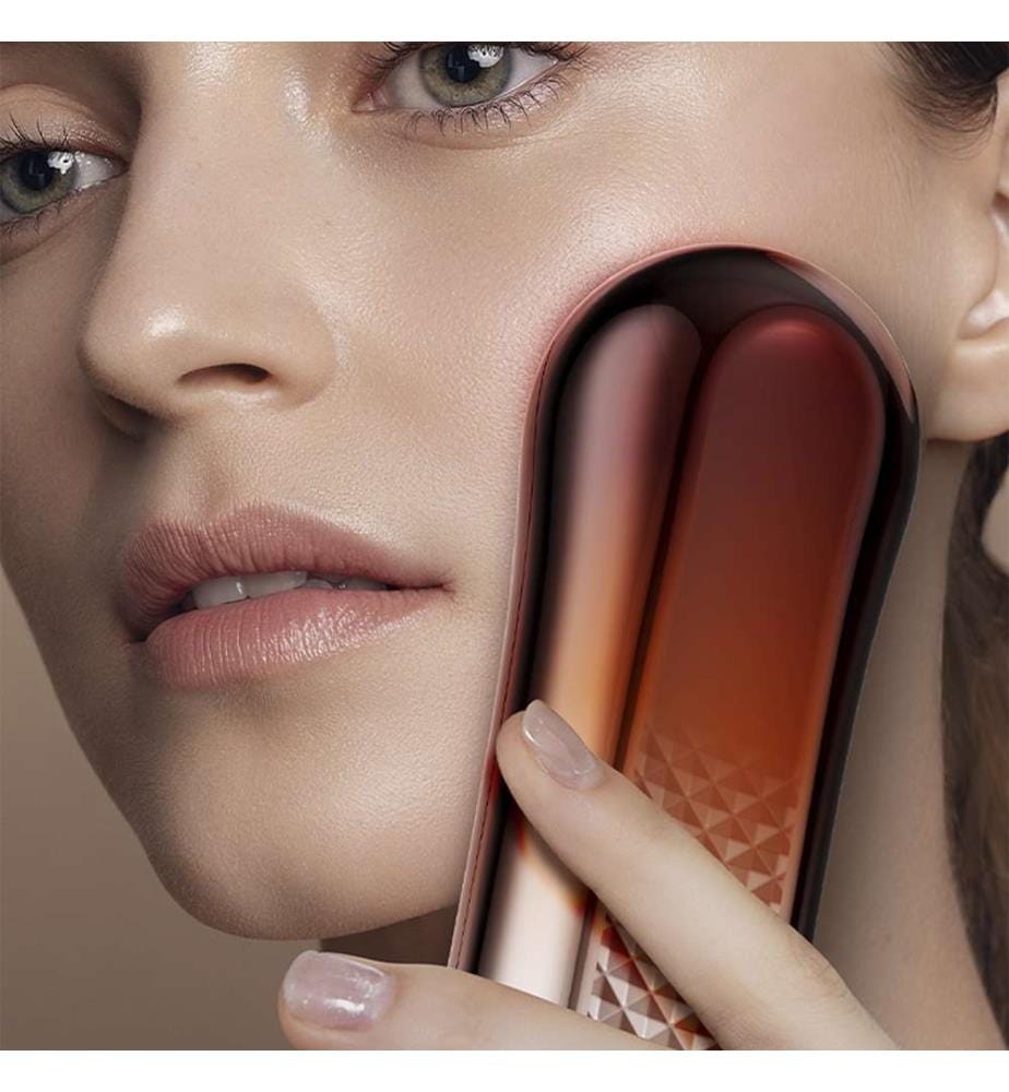 EMS-Gesichtsbeauty-Instrument Mikrostrom + Pulsfunktion - Bronze