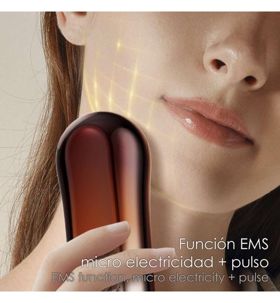 EMS-Gesichtsbeauty-Instrument Mikrostrom + Pulsfunktion - Bronze