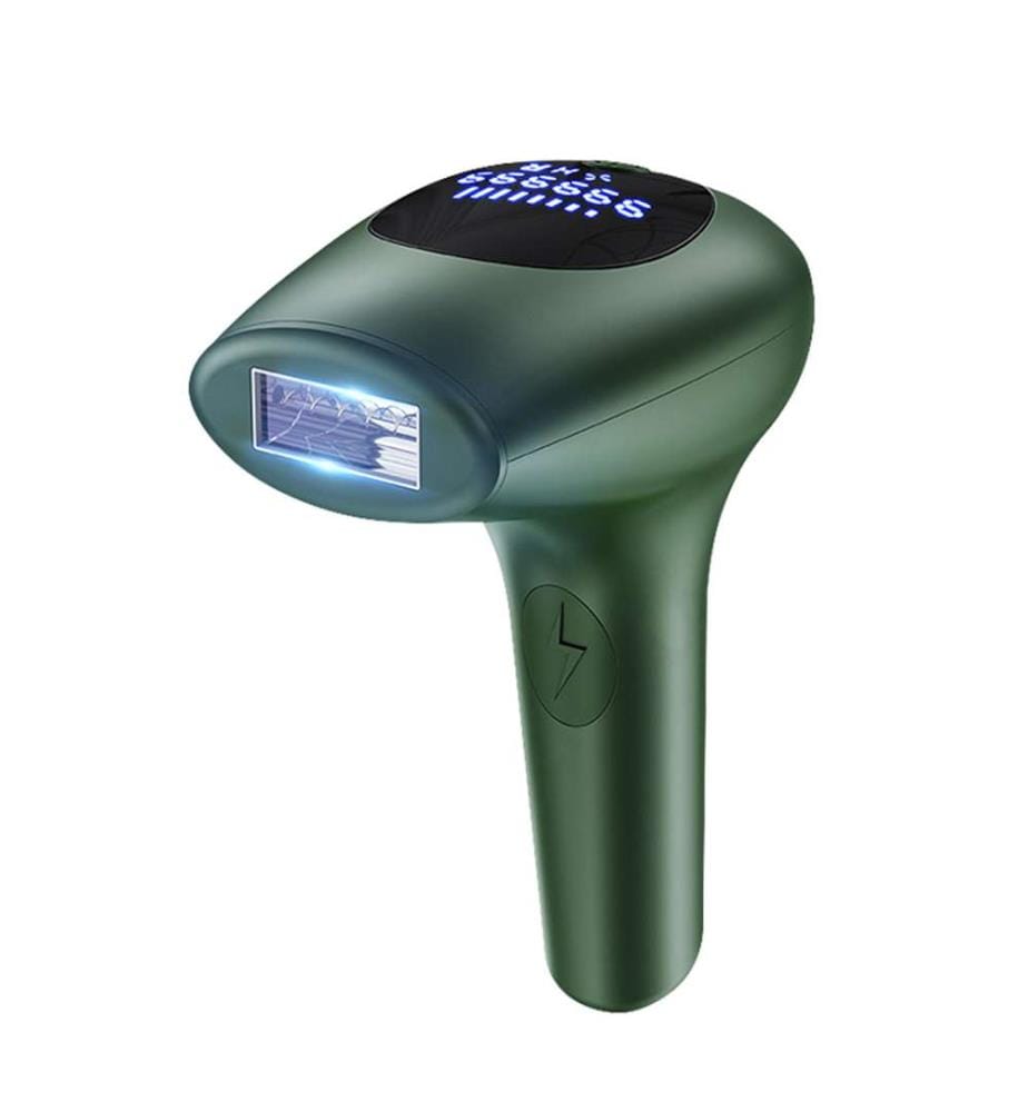 Épilateur à lumière pulsée IPL 8 niveaux, 900 000 flashs - Vert foncé