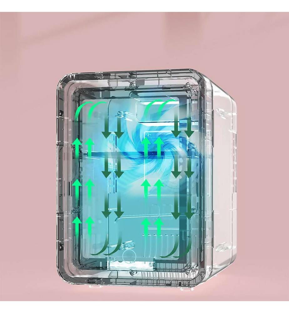 Beauty fridge, mini portable make-up fridge - White