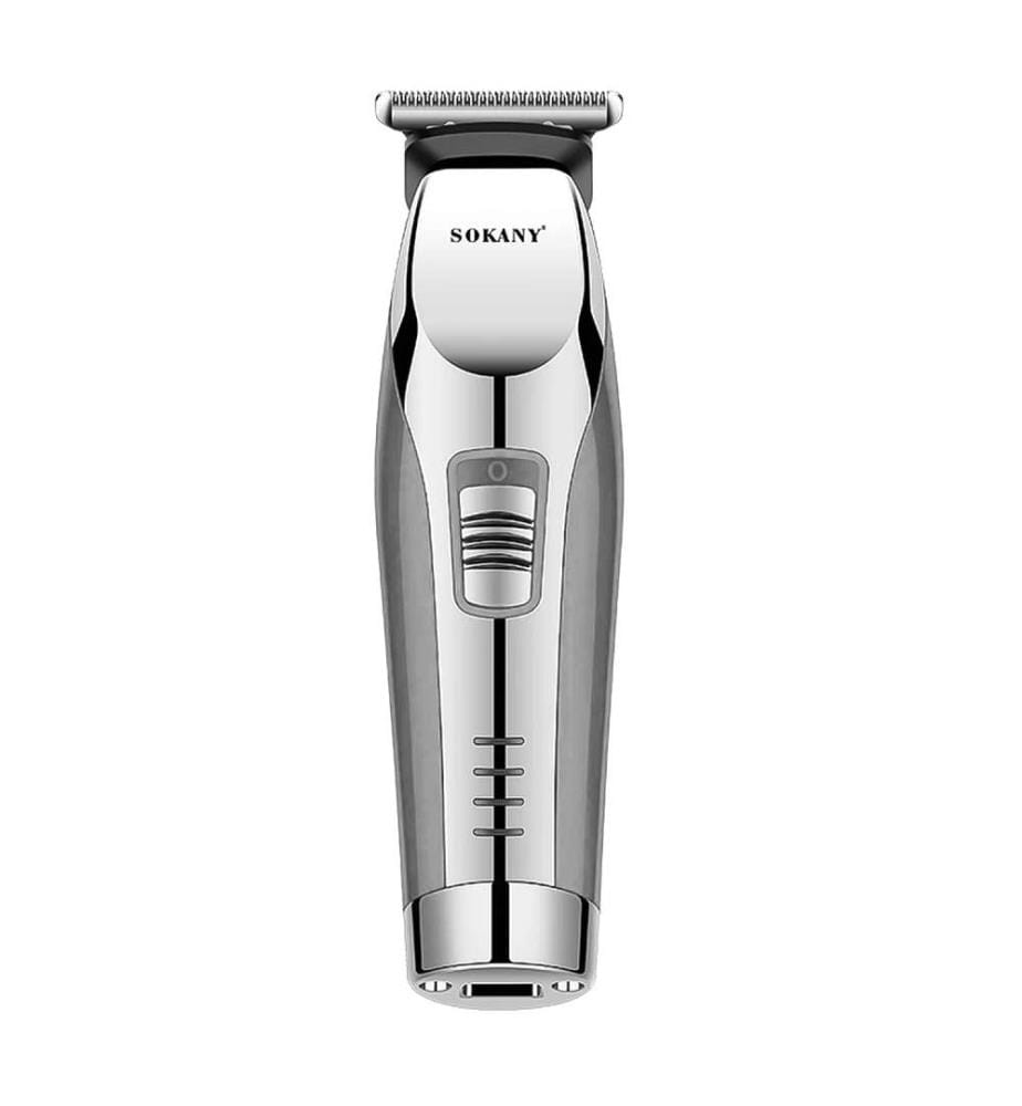 Rechargeable hair and beard trimmer Ergonomic design - Silver
