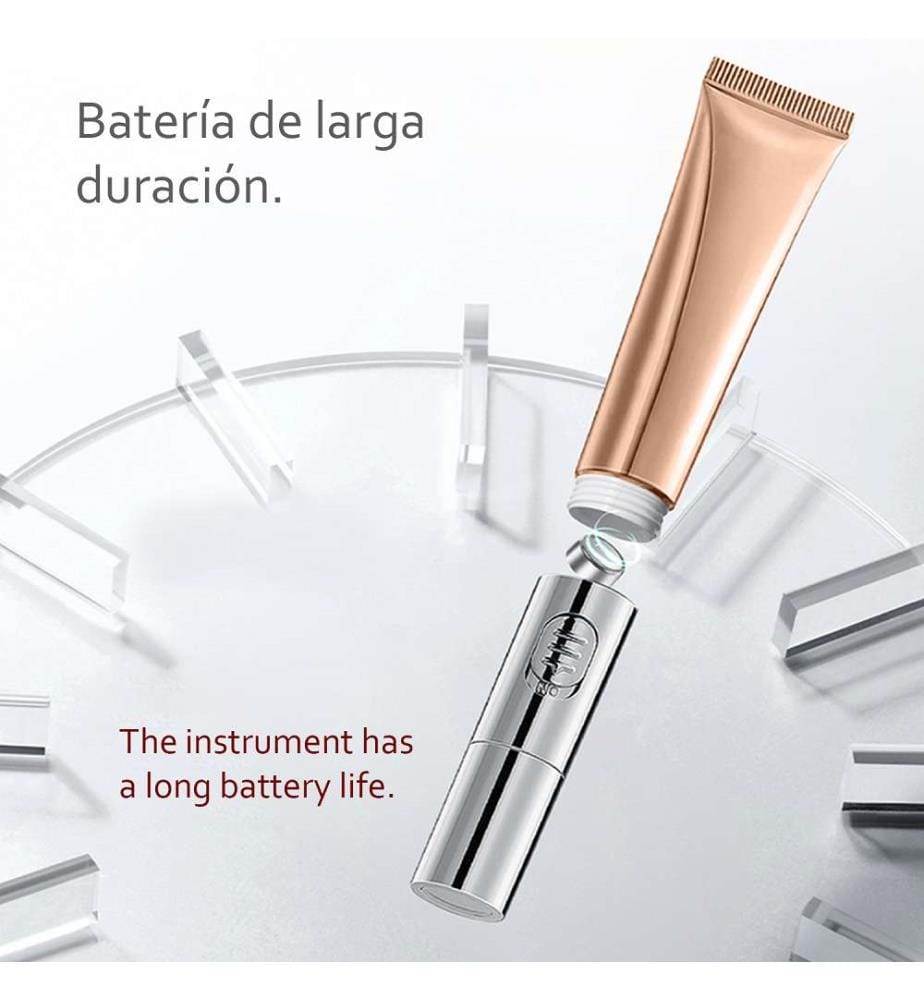 Eye contour massager + Microvibrations moisturizer - Rose Gold
