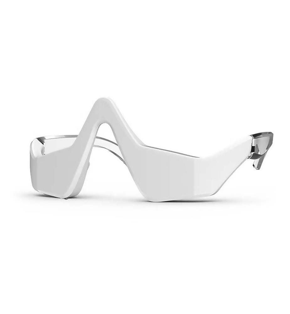  Instrument de massage des yeux Ems avec 3 intensités et 2 modes d'utilisation - Blanc