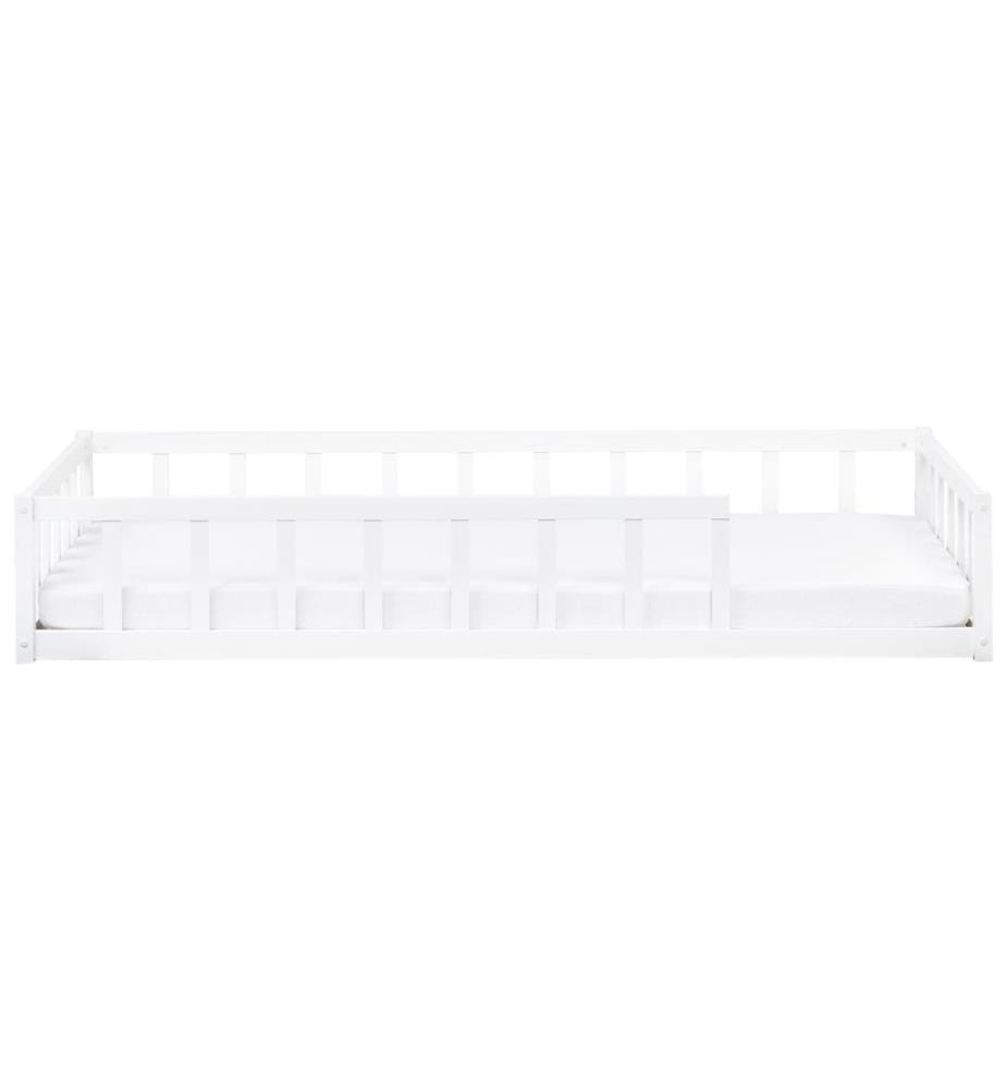 Letto per bambini Legno di pino MEYMAC 90 x 200 cm Bianco