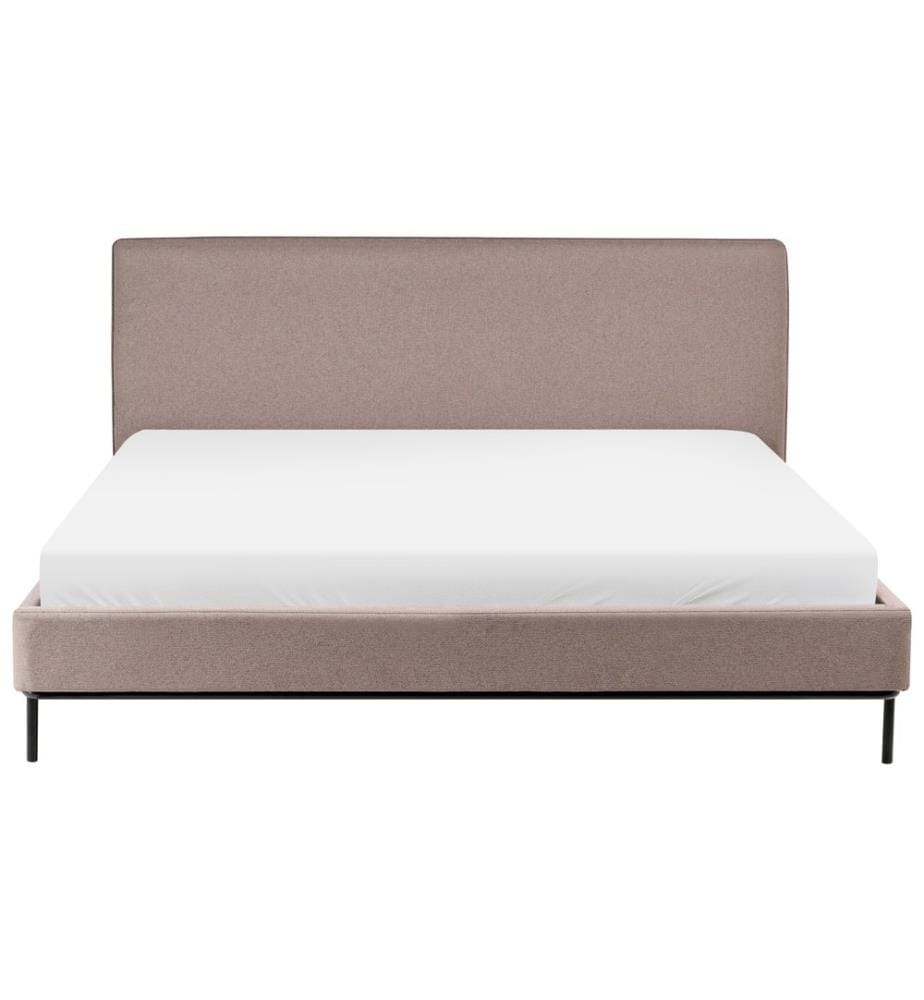 Lit avec sommier Tissu CORIO 180 x 200 cm Taupe