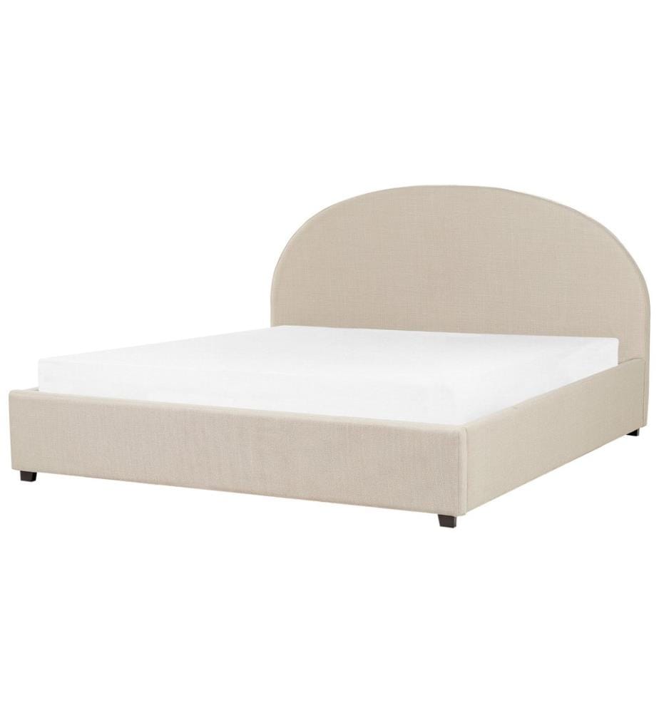 Lit ottoman Tissu VAUCLUSE 180 x 200 cm Beige sable