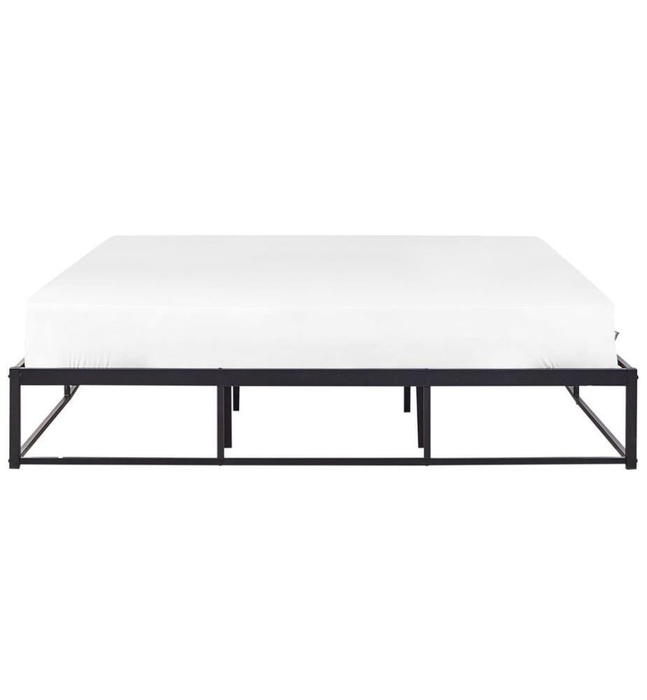 Lit avec sommier Métal VIRY 180 x 200 cm Noir