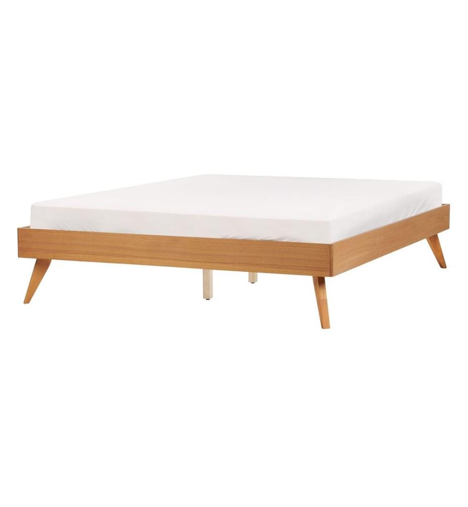 Lit sans tête de lit BERRIC 140 x 200 cm Frêne naturel