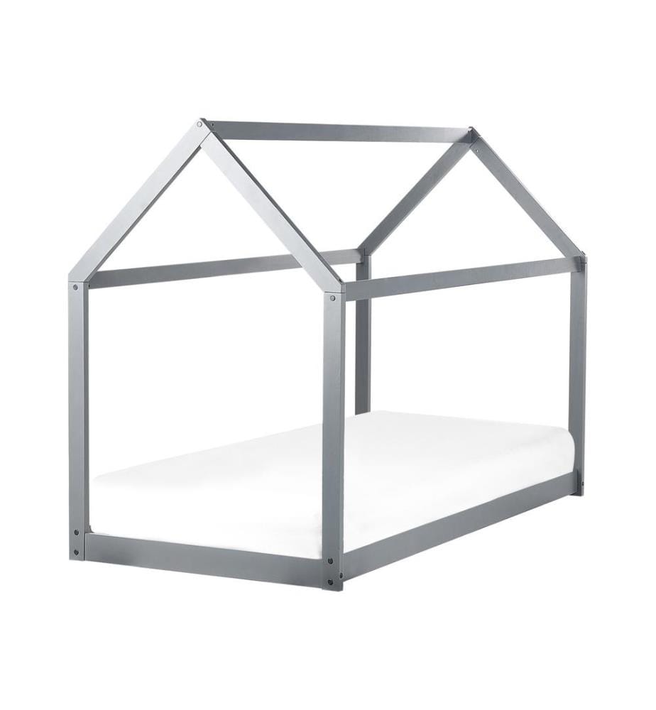 Lit d'enfant Maison Bois de pin TOSSE 90 x 200 cm Gris