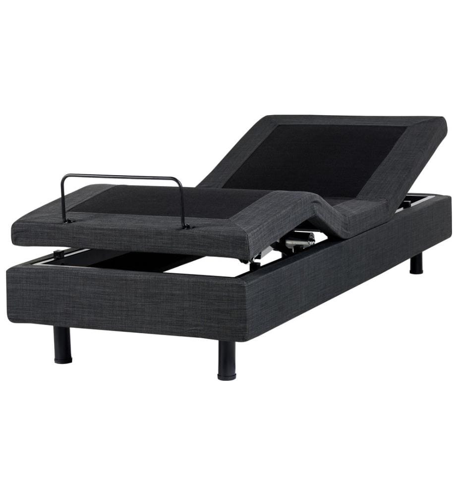 Adjustable Bed without Headboard Fabric DUKE 80 x 200 cm (EU Small Single) Dark Grey