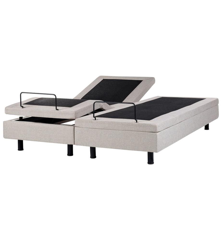Lit réglable sans tête de lit Tissu DUKE 180 x 200 cm Beige