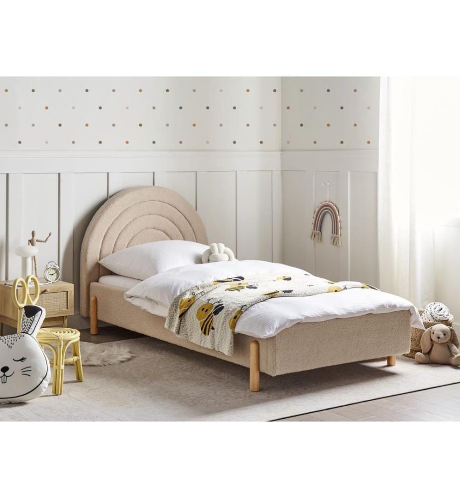Lit d'enfant Bouclé ANET 90 x 200 cm Beige