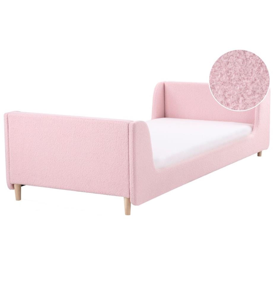 Lit d'enfant Bouclé LAYE 90 x 200 cm Rose