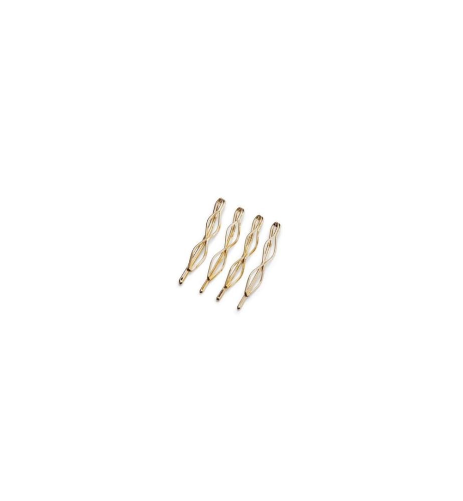 Body Mind Soul - Haarnadel Yoga gewellt 5.5 cm 4 Stück, gold