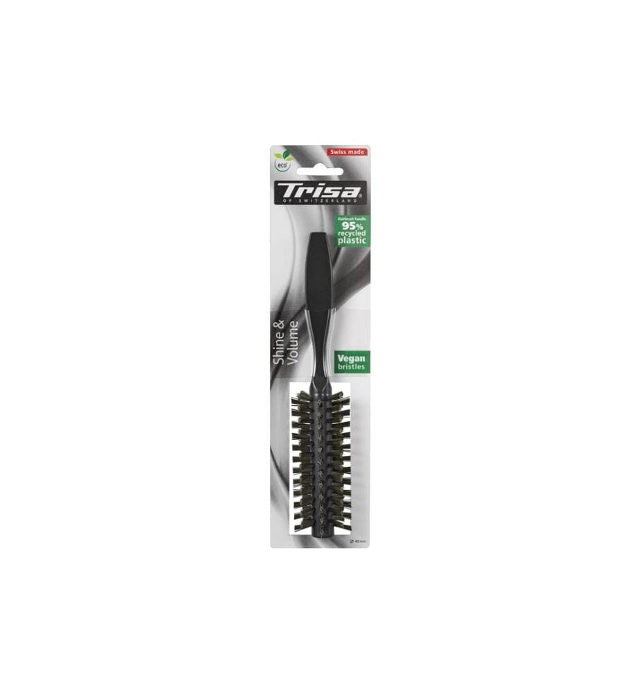 TRISA - Brosse à cheveux Shine et Volume vegan Noir