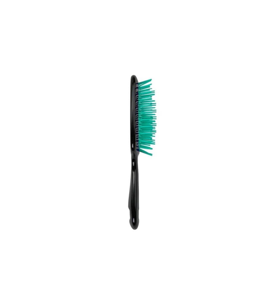 Unbrush - Brosse à démêler, manche noir, Lagoon