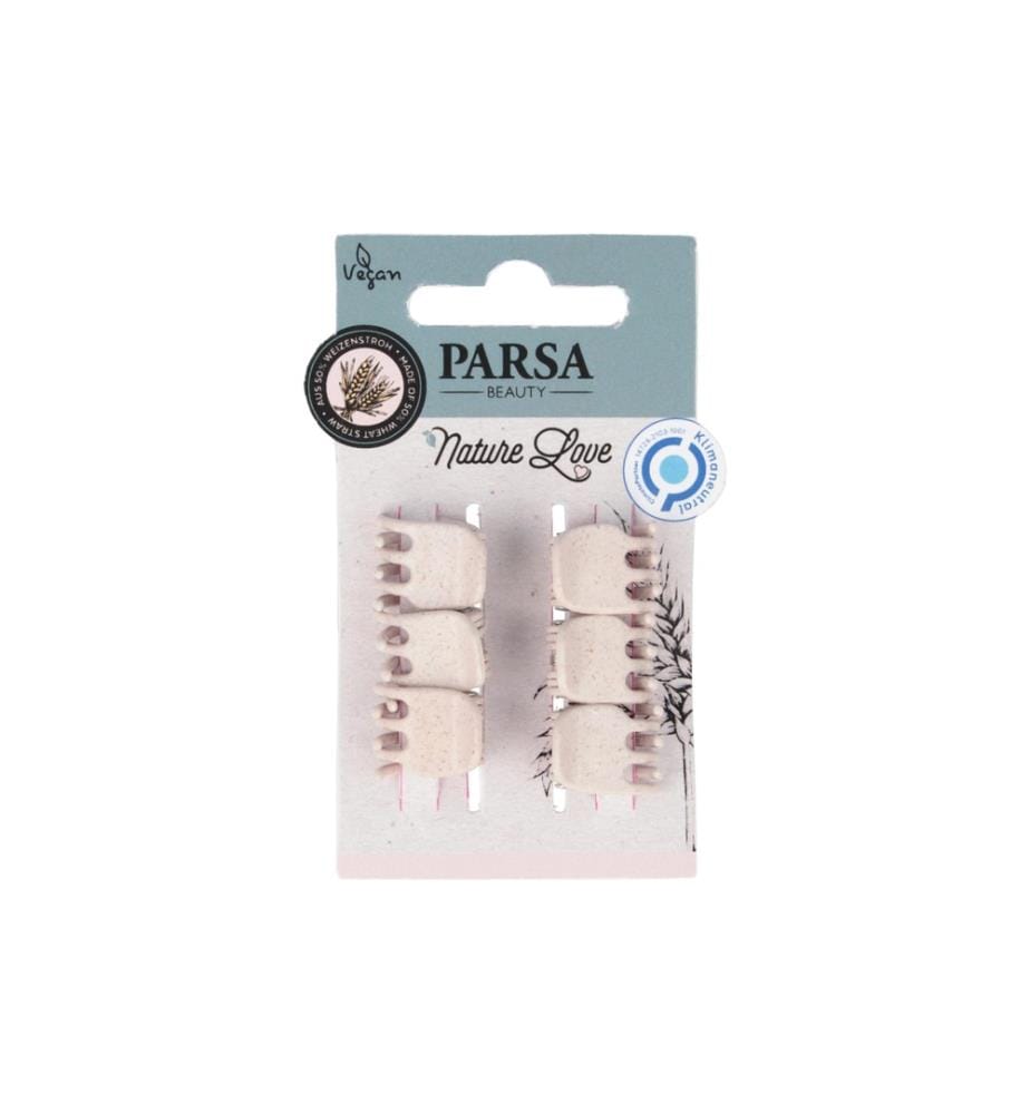 Parsa Beauty - Pince crabe Nature Love Rose 6 pièces