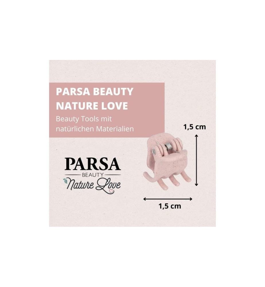 Parsa Beauty - Pince crabe Nature Love Rose 6 pièces