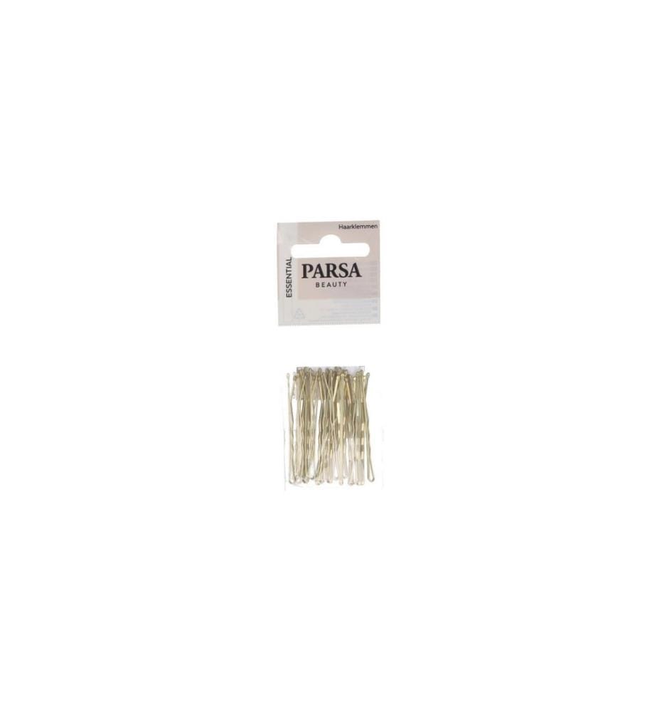 Parsa Beauty - Haarklemme gewellt, Gold 20 Stück