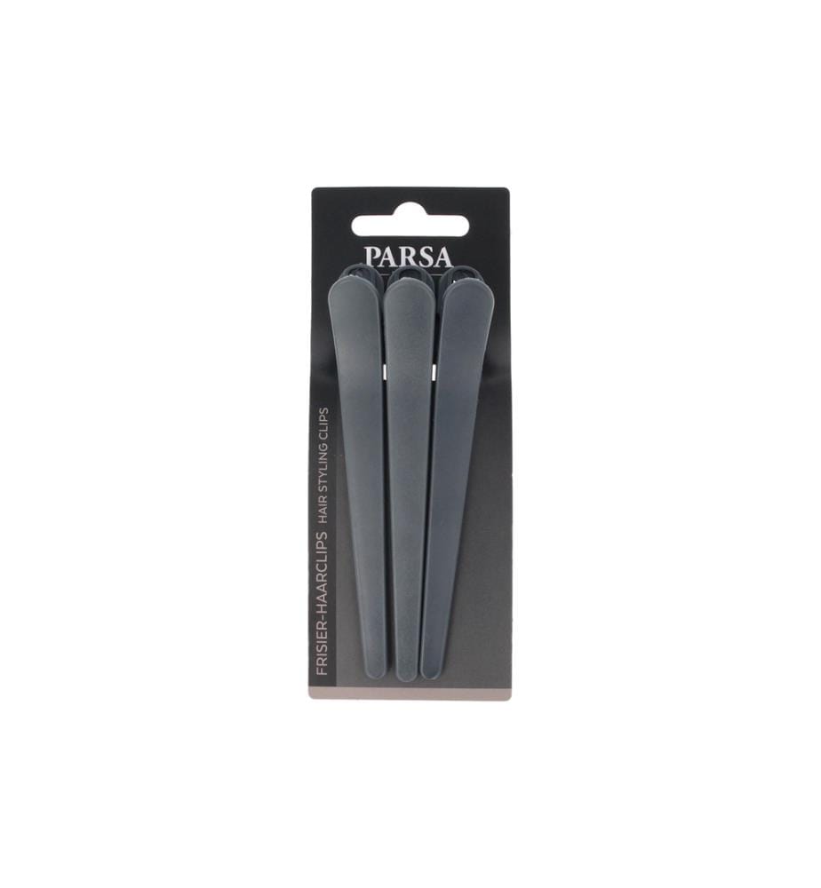 Parsa Beauty - Frisier-Haarclips Grau 3 Stück