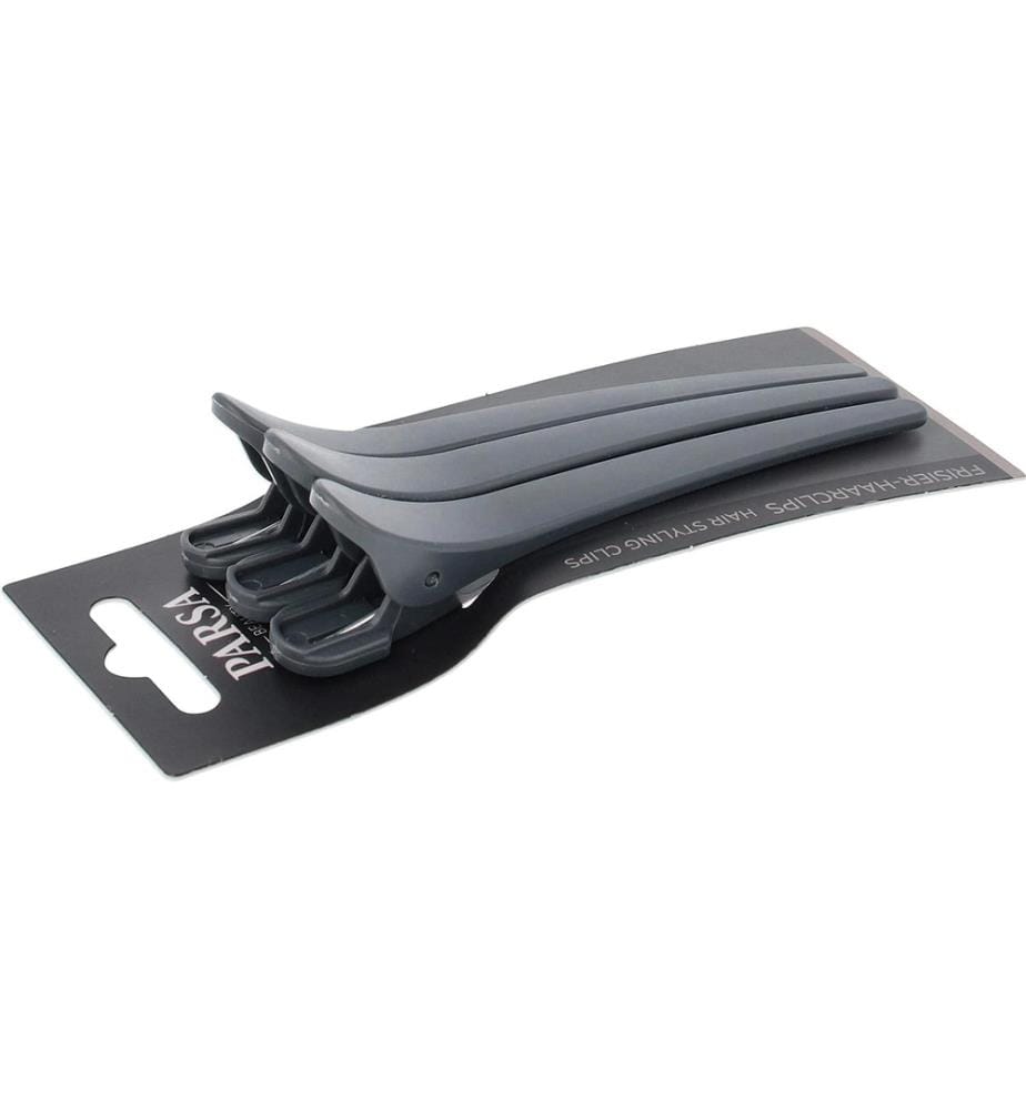 Parsa Beauty - Frisier-Haarclips Grau 3 Stück