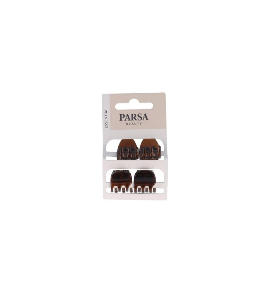 Parsa Beauty - Haarklemme klein Havanna 4 Stück