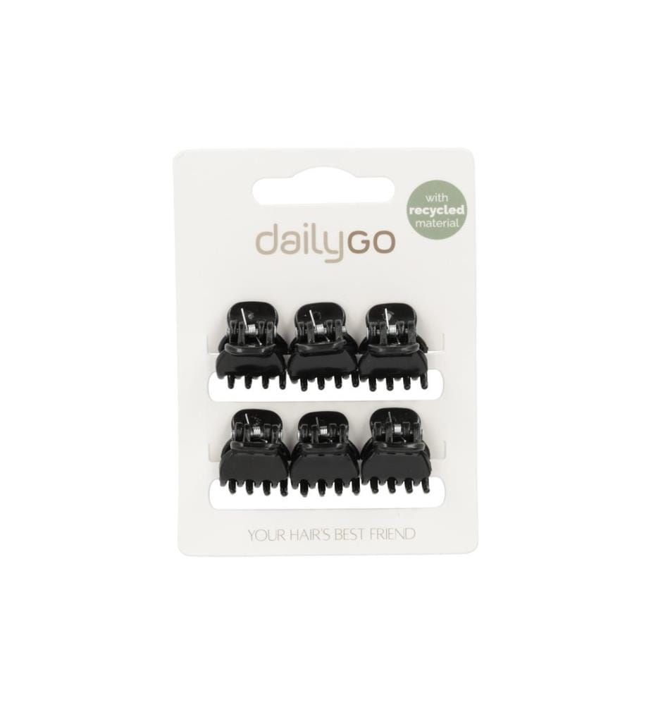 DailyGo - Haarklemmen 6 Stück, Schwarz