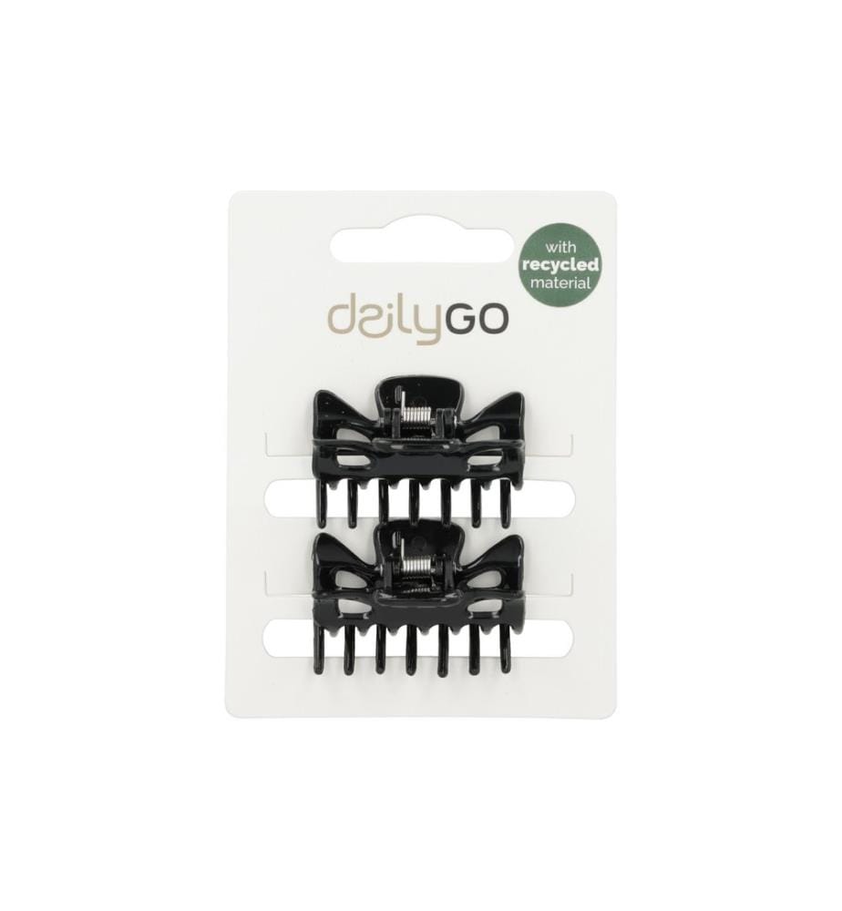DailyGo - Haarklemmen 2 Stück, Schwarz