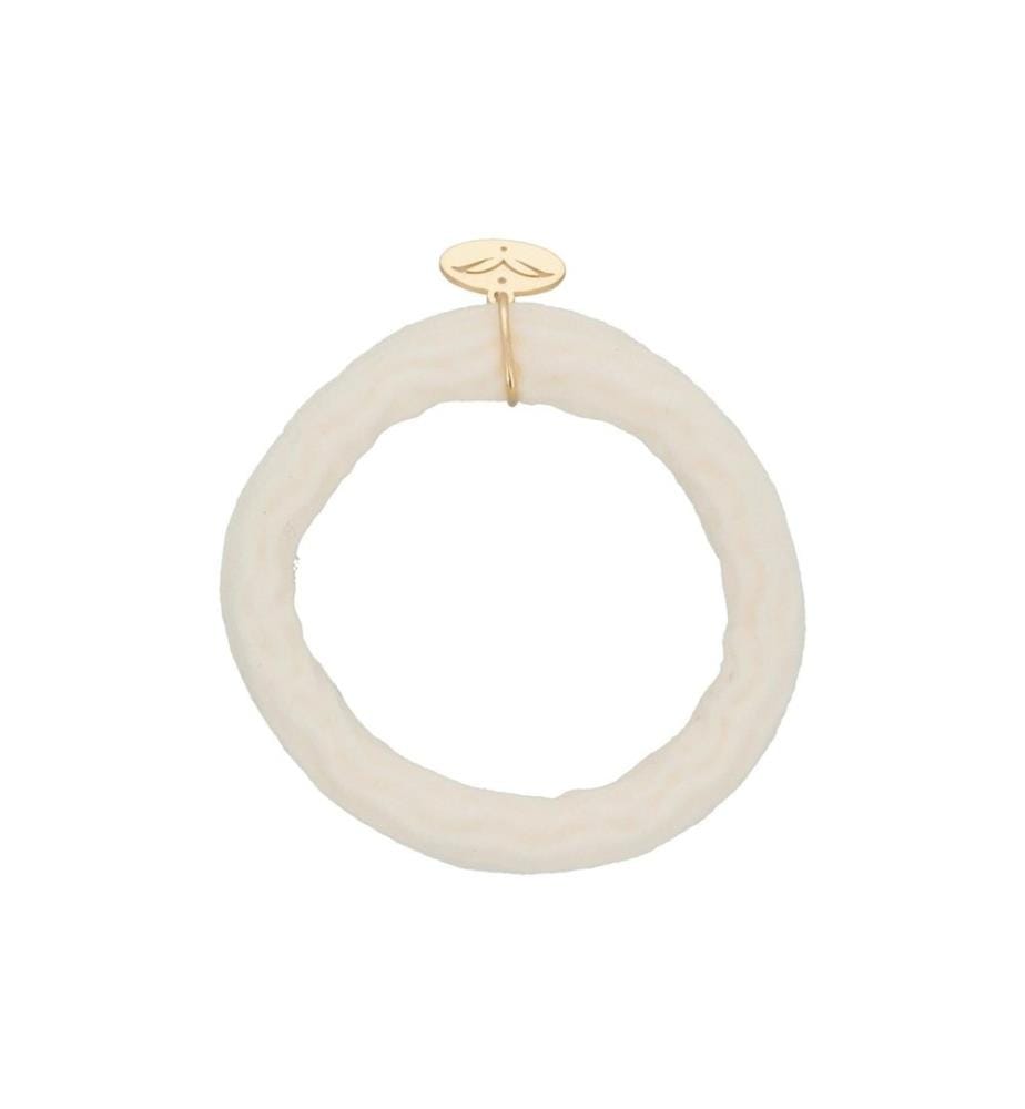 Body Mind Soul - Élastique pour cheveux Yoga soft, Crème, Vert sauge, Vieux rose 6 pièces