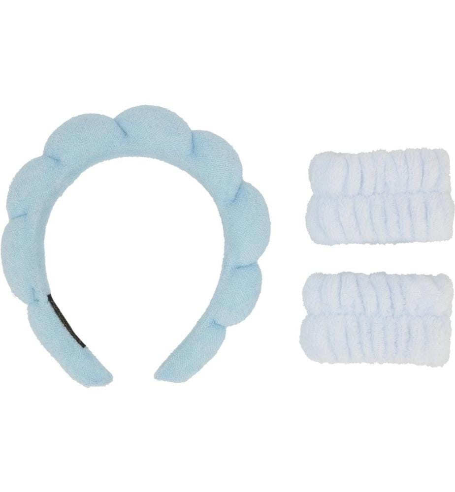 Trisa Accessoires - Abschmink-Haarreif mit Armbänder hellblau
