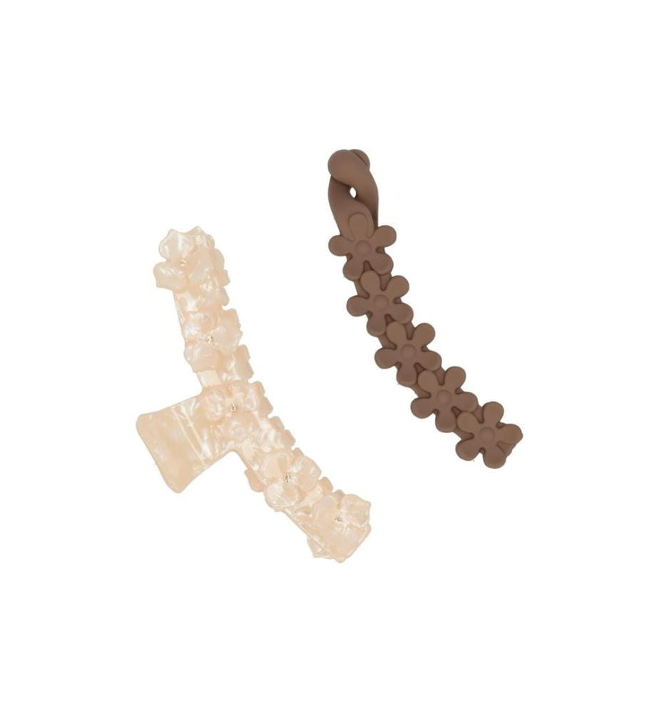 Trisa Accessoires - Set de bornes, ivoire/marron