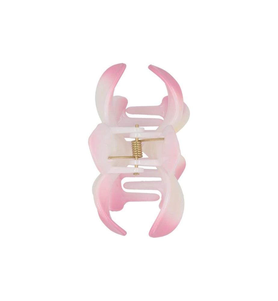 Trisa Accessoires - Pince à cheveux fleur de lotus en rose-blanc