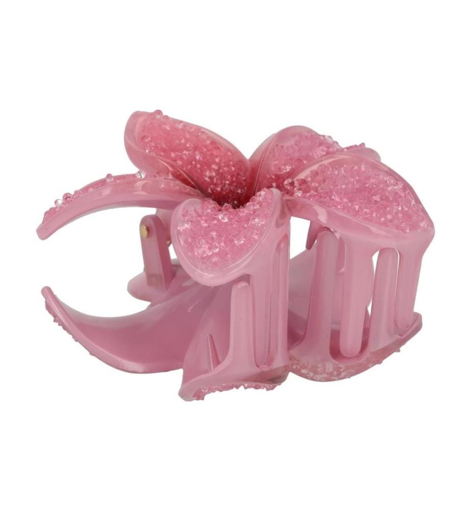Trisa Accessoires - Pince à cheveux Lotus avec effet cristal Rose