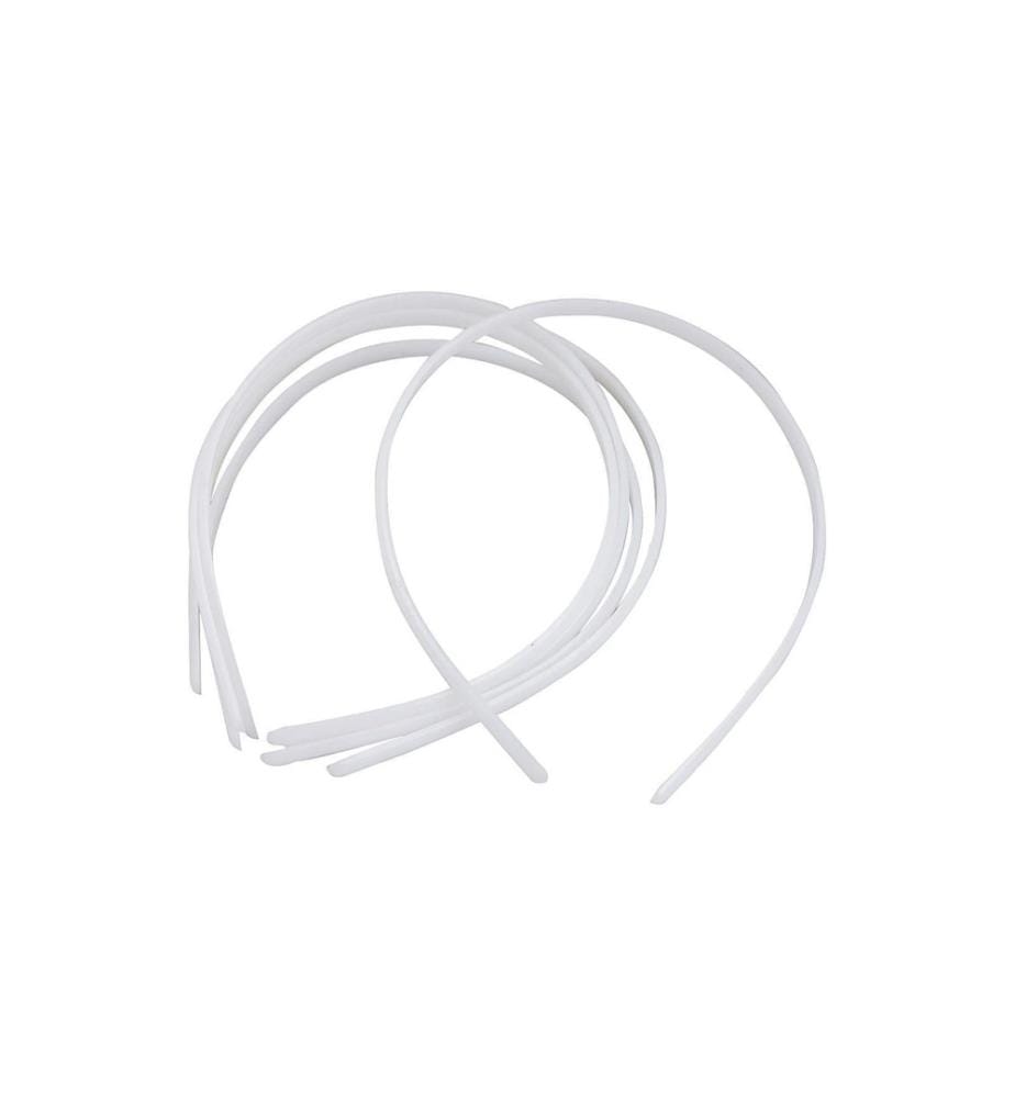 CREATIV COMPANY - Serre-tête 8 mm, Blanc