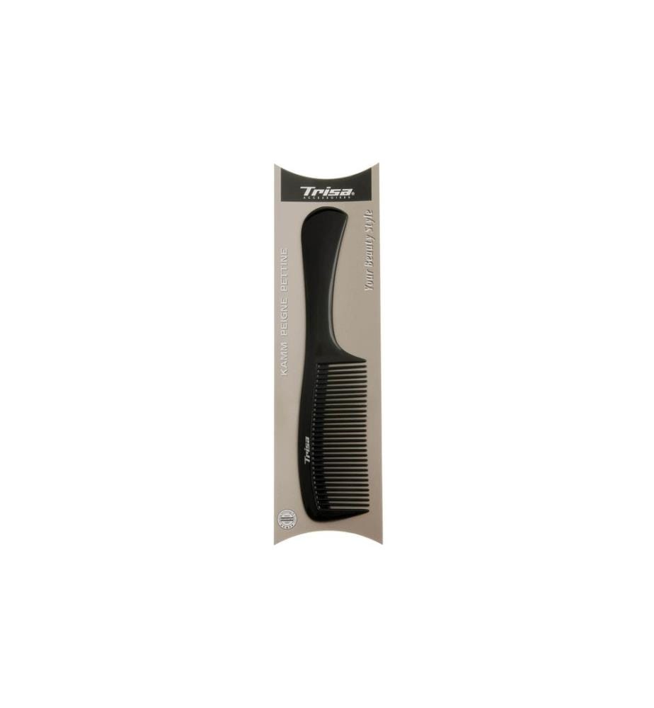 Trisa Accessoires - Peigne à manche Noir