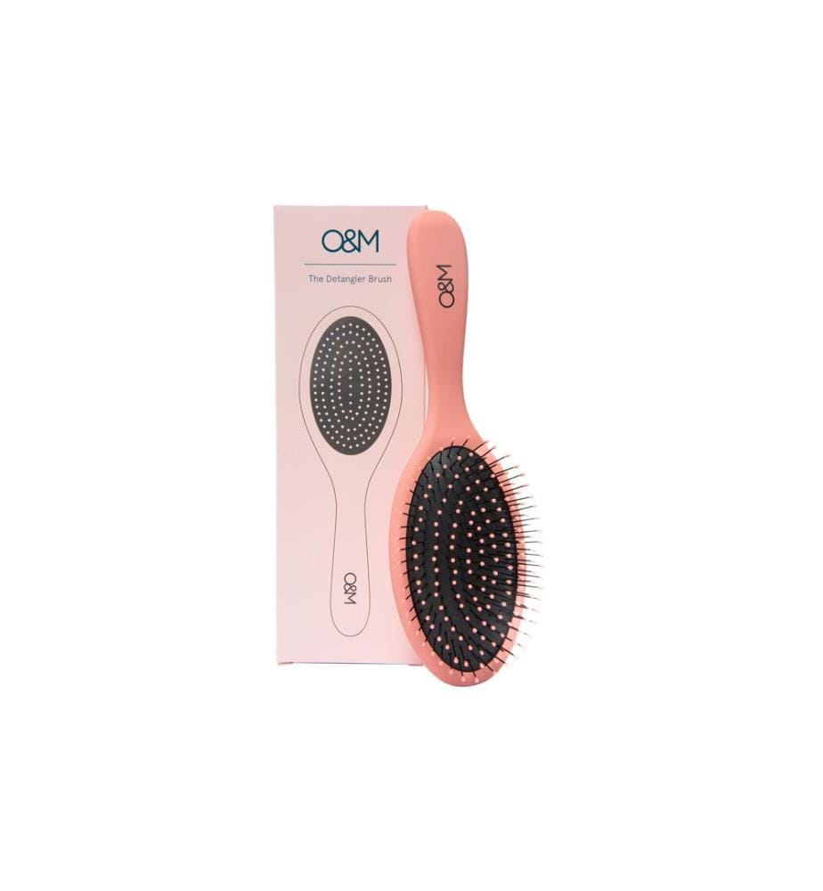 O & M - The Detangler Brush rose Brosse à démêler plastique rose