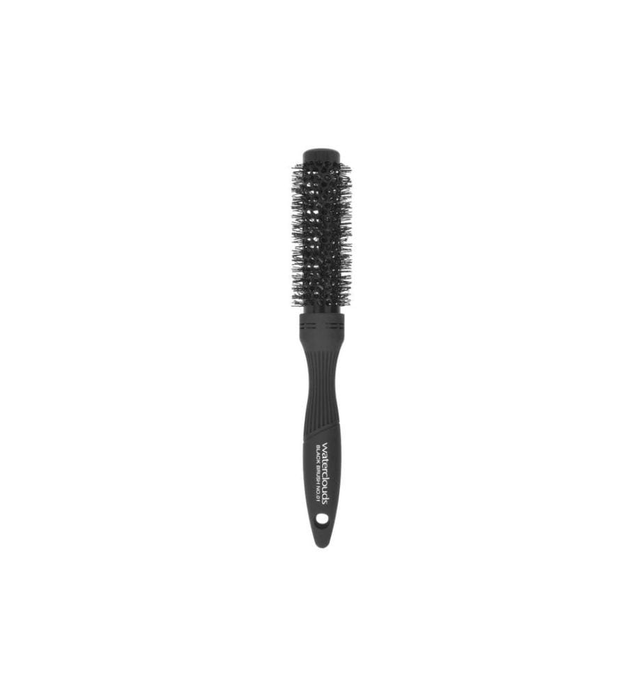 waterclouds - Black Brush No. 01 Brosse ronde en métal noir 25 mm