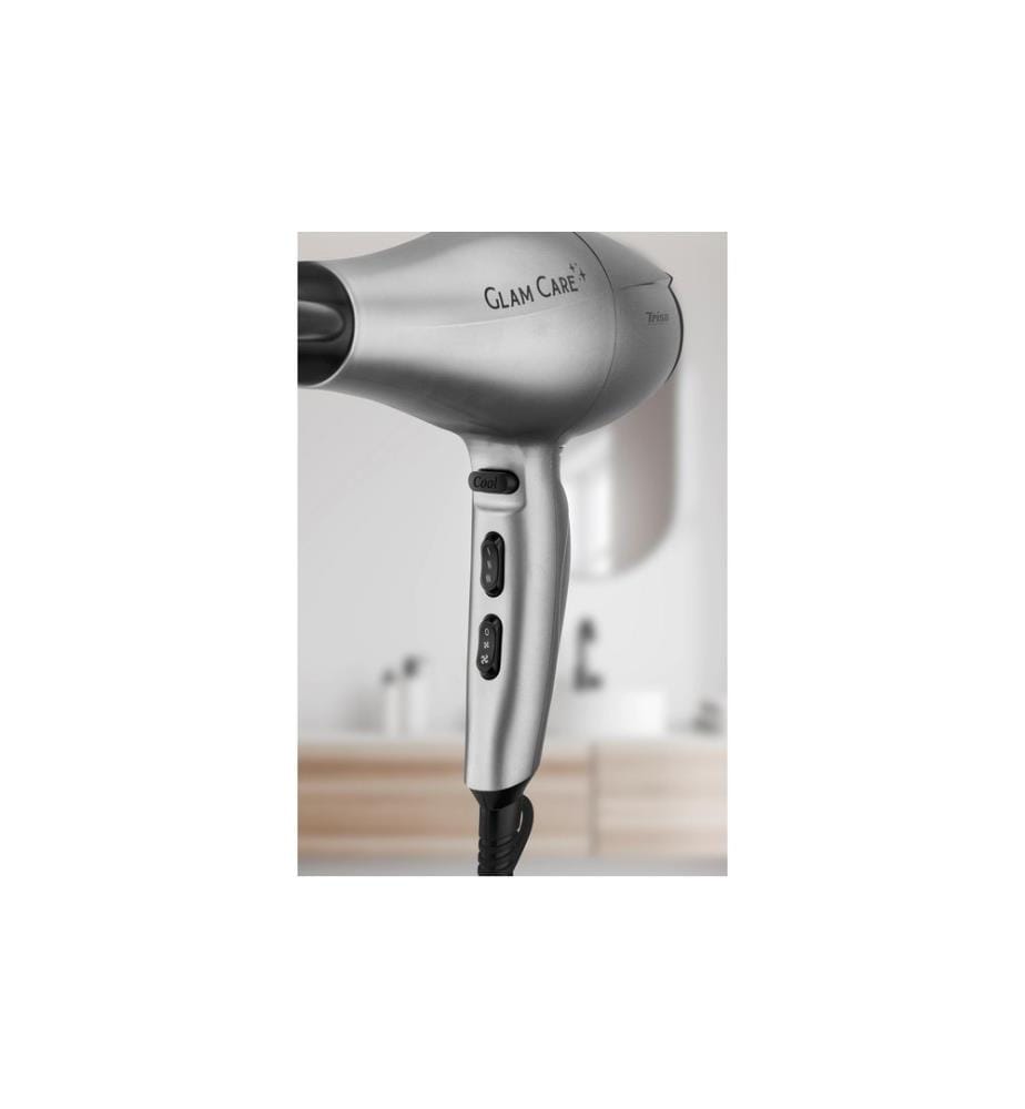 TRISA - Glam Care Sèche-cheveux ionique 3 niveaux de chaleur Argent