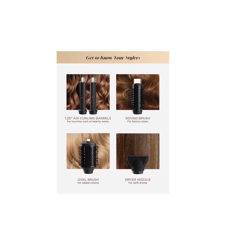 chi - Warmluftbürste Lava AirGlam 1300 W Schwarz