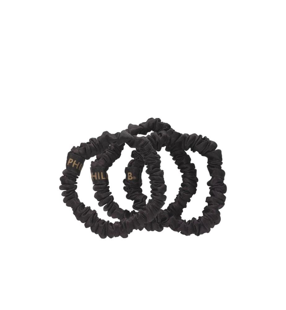 PHILIP B - Petite Black Scrunchie Set