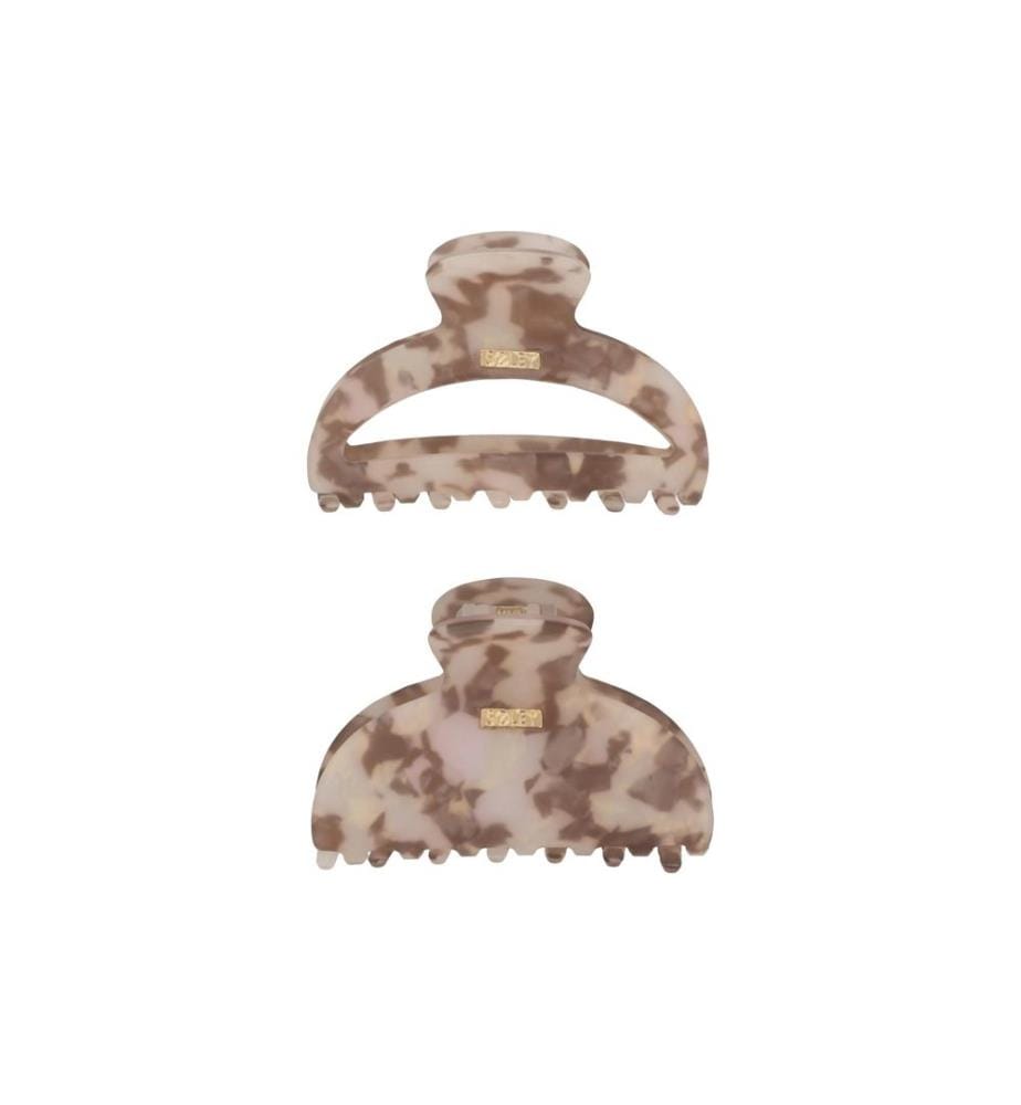 SOLEY - Klemme 2 Stück Braun-Beige