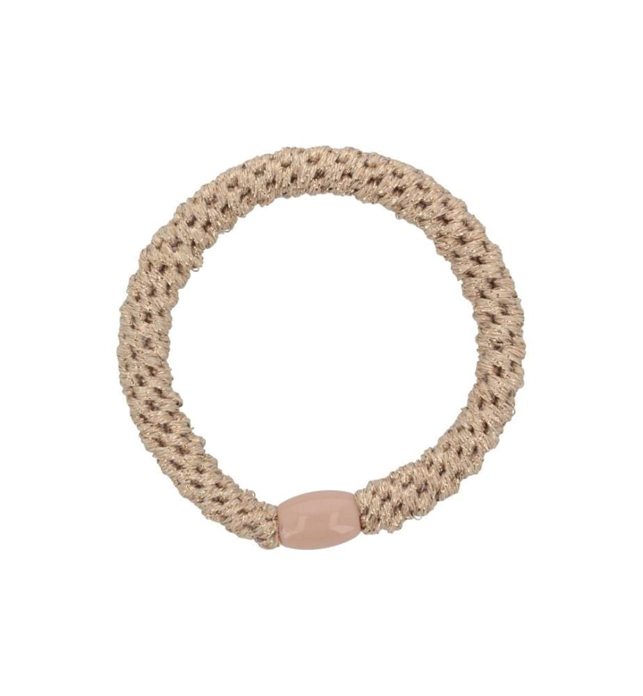 SOLEY - Élastique pour cheveux Nordic Elastics 6 pièces Beige, Or