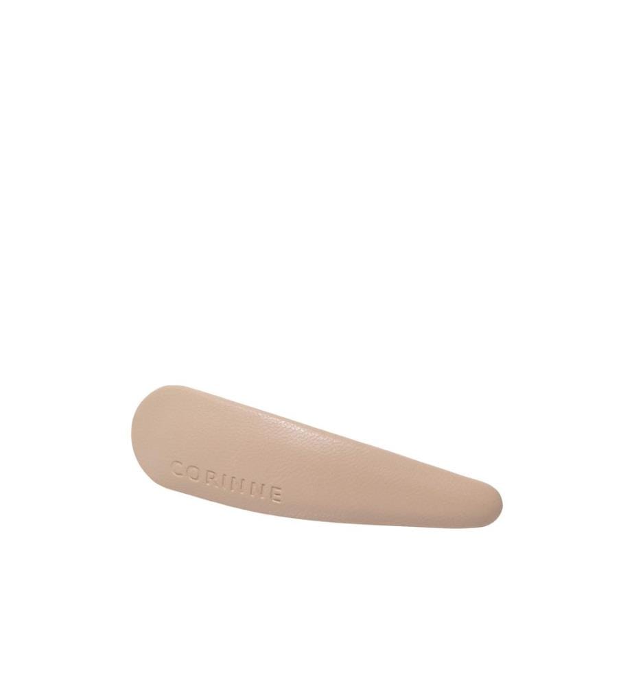 corinne - Vegan Barrette Cream Haarspange veganes Leder Beige