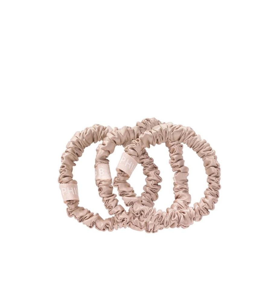 PHILIP B - Petite Champagne Scrunchie 3 Stück