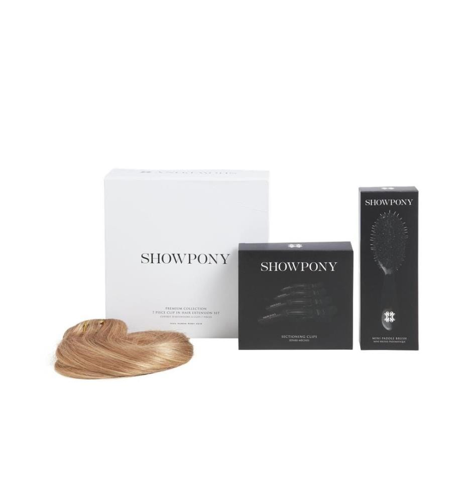 Showpony - 7-teiliges Clip-in-Set 50 cm Warm Salted Caramel